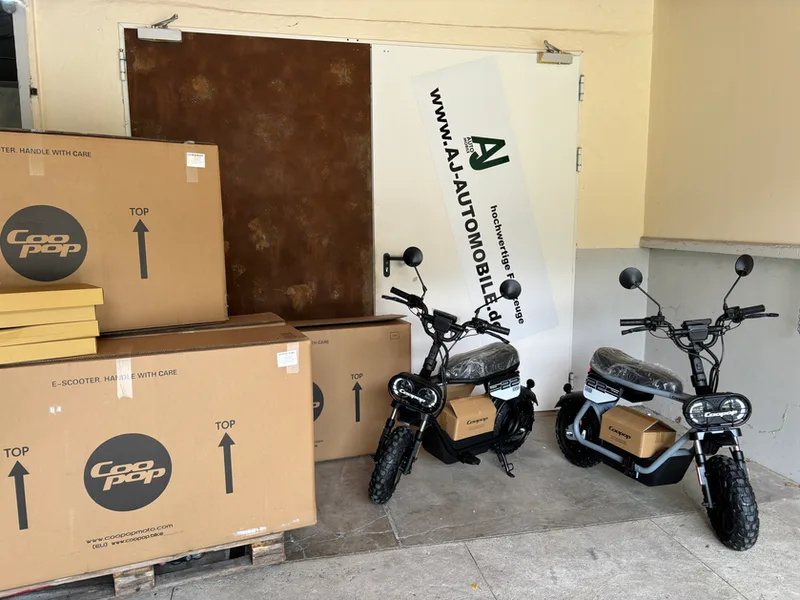 Coopop Rugged GS E-Moped Gesamtansicht