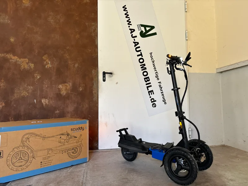 Scuddy Slim V4 eKFV schräg von vorne, Detailansicht