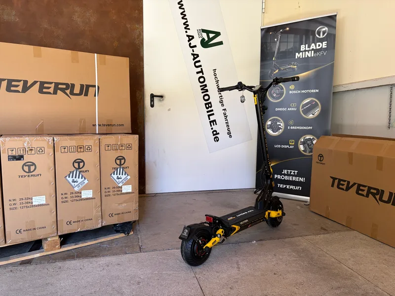 Teverun Blade Mini Ultra eKFV gelb/schwarz mit Verpackung