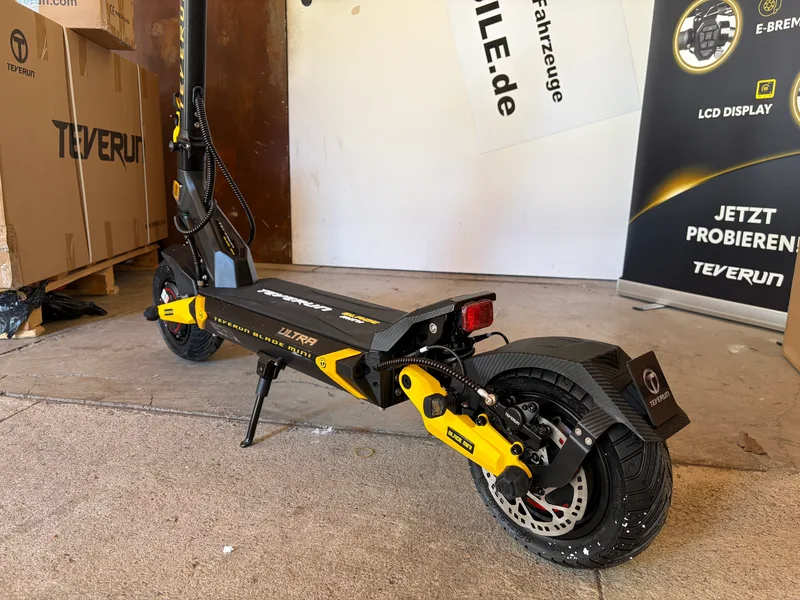 Teverun Blade Mini Ultra eKFV gelb/schwarz Seitenansicht