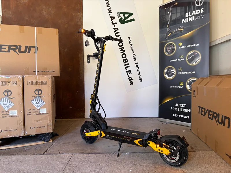 Teverun Blade Mini Ultra eKFV gelb/schwarz mit Karton