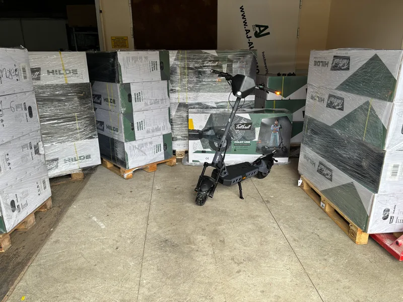 Trittbrett Hilde Offroad E-Scooter schräg von hinten