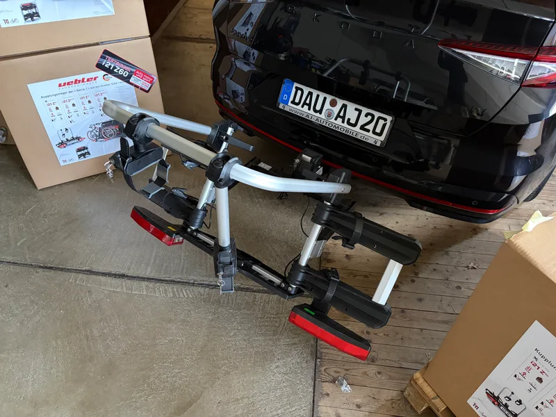 Uebler i21 Z60 Fahrradträger Detailansicht Kupplung
