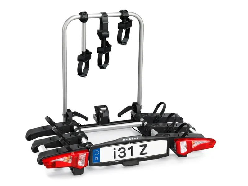 Uebler i31 Z Fahrradträger mit E-Bikes beladen