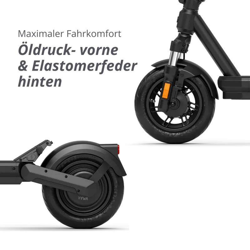 VMAX VX2 GEAR E-Scooter schräg von hinten
