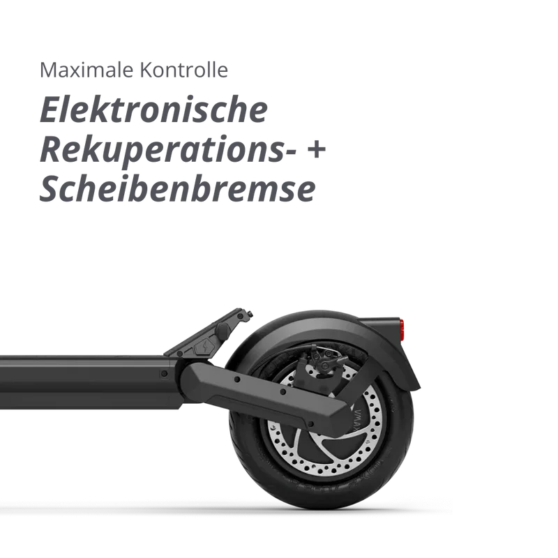 VMAX VX2 HUB E-Scooter Vorderrad Detailansicht