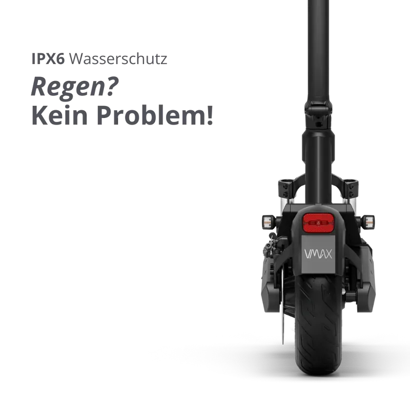 VMAX VX2 HUB E-Scooter Gesamtansicht im Laden